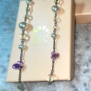 Druzy Dangling Earrings w crystals, charms, and beads